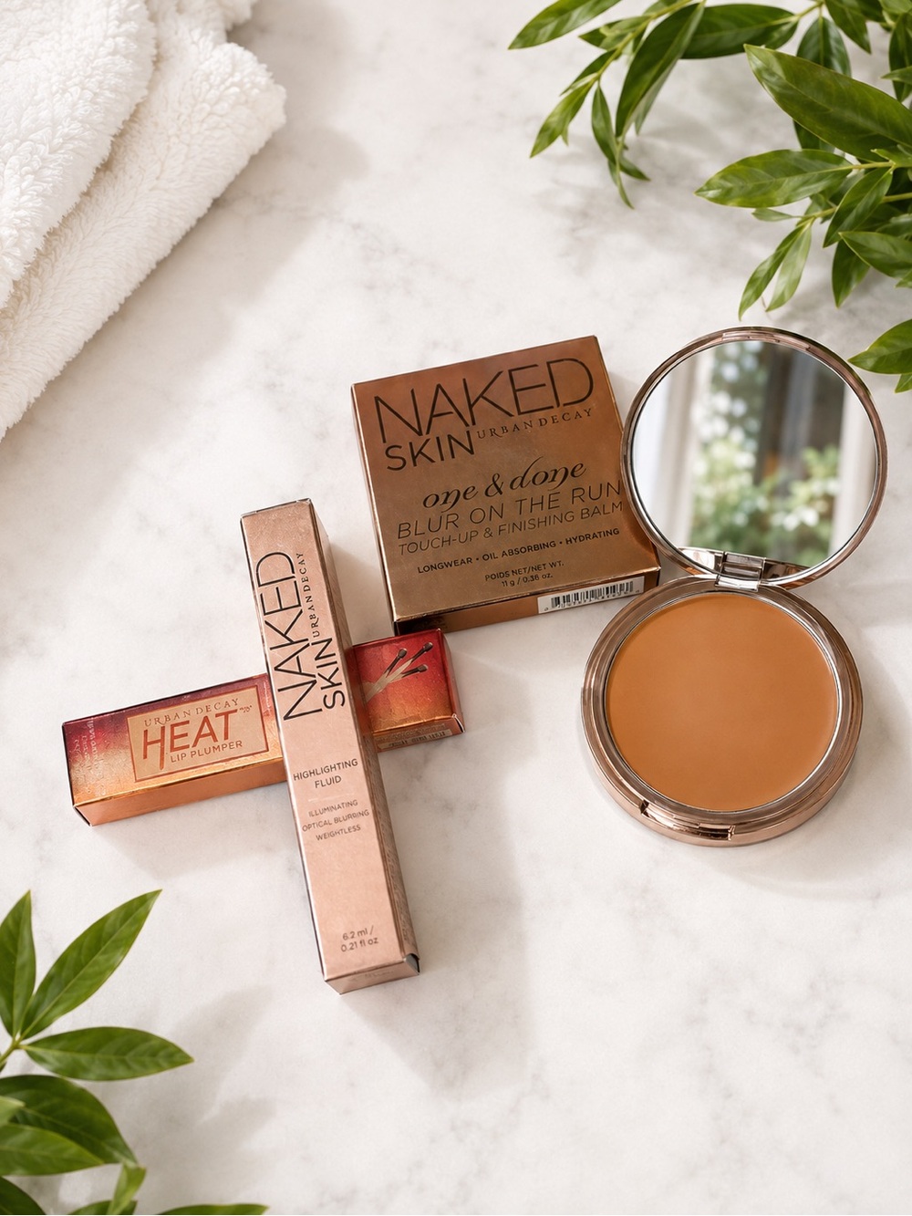 Urban Decay 3-Piece Makeup Bundle Heat Fireball Beached Bronzer